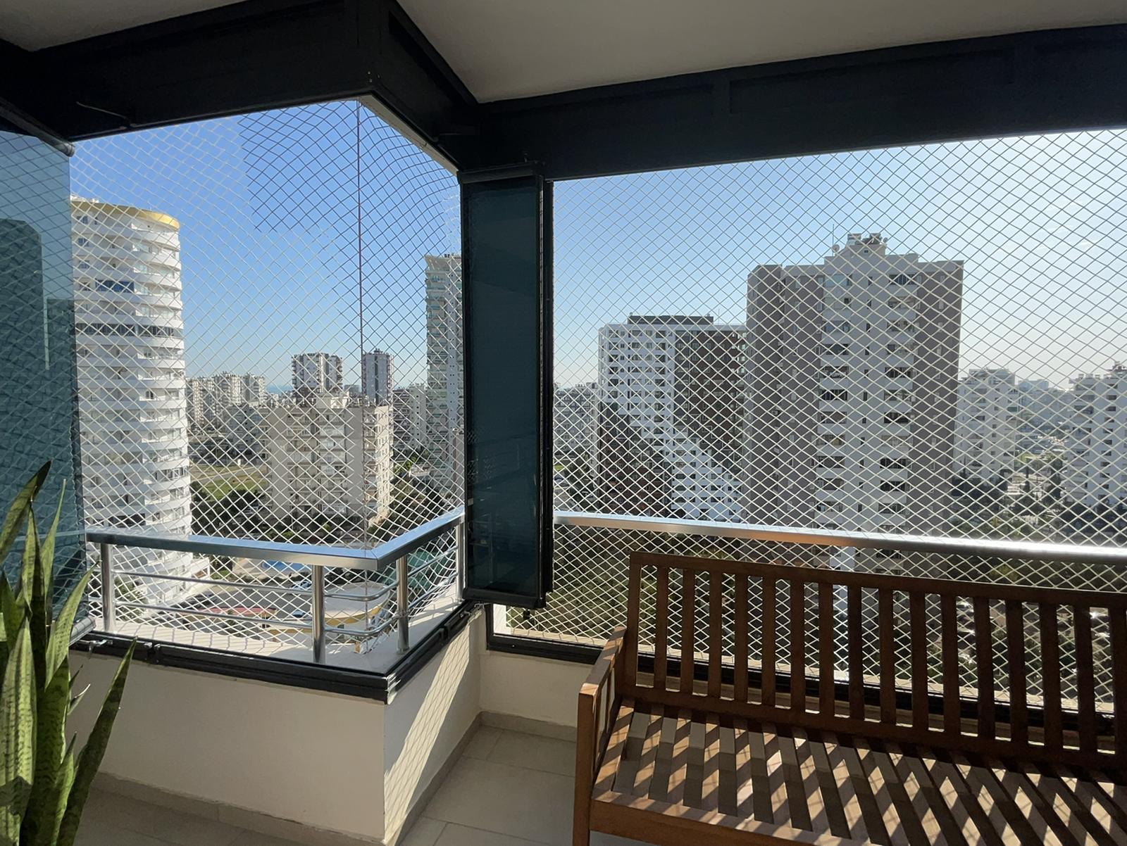 Katlanır Cam Balkon İçi Tam Boy Güvenlik Filesi